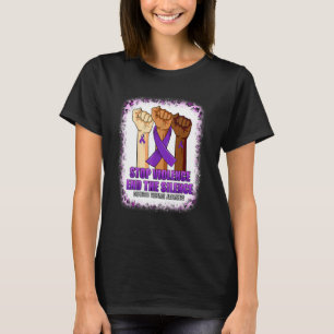 Medvetenhet om Våld i Hushållet Stoppa Våld Avslut T Shirt