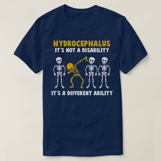 Medvetenhet om vattenbläckfisk är inte ett handika t shirt (Design framsida)