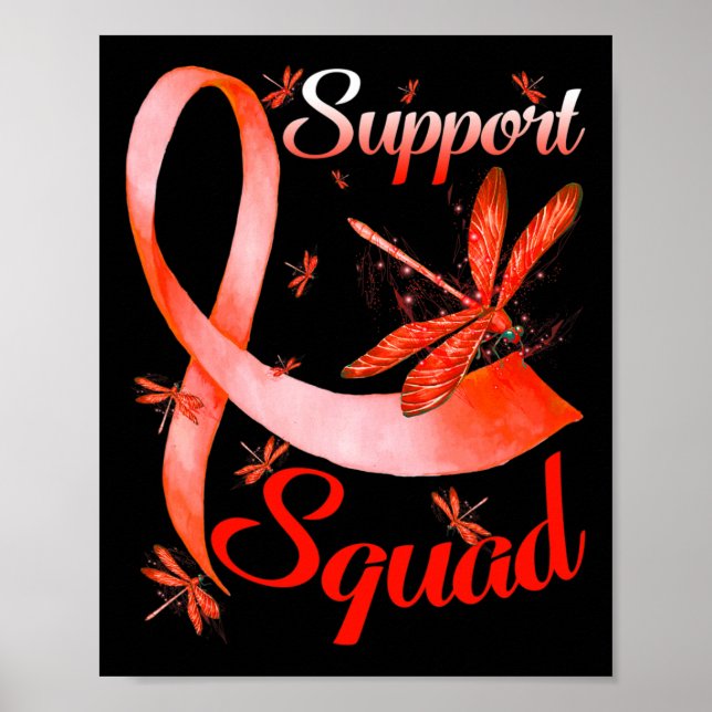 Medvetenhet om Warrior Support Squad Dragonfly Rsd Poster (Framsidan)
