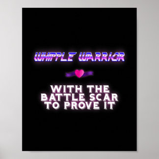 Medvetenhet om whisky Warrior Pancreatic Cancer Poster