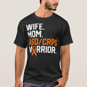 Medvetenhet om Wife Mamma RSD CRPS Warrior Awarene T Shirt