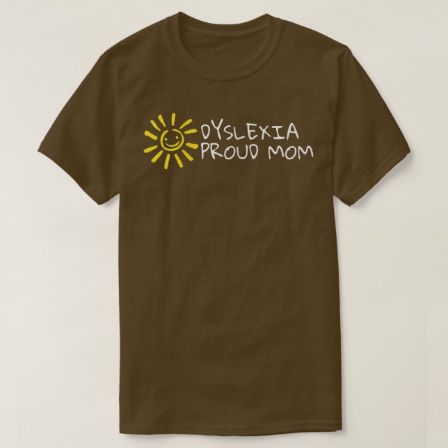 Medvetenhet om Womens Dysleia Proud Mamma Adhd Dys T Shirt (Design framsida)