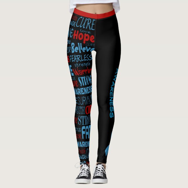 Medvetenhet Ord ...diabetes Leggings (Framsida)