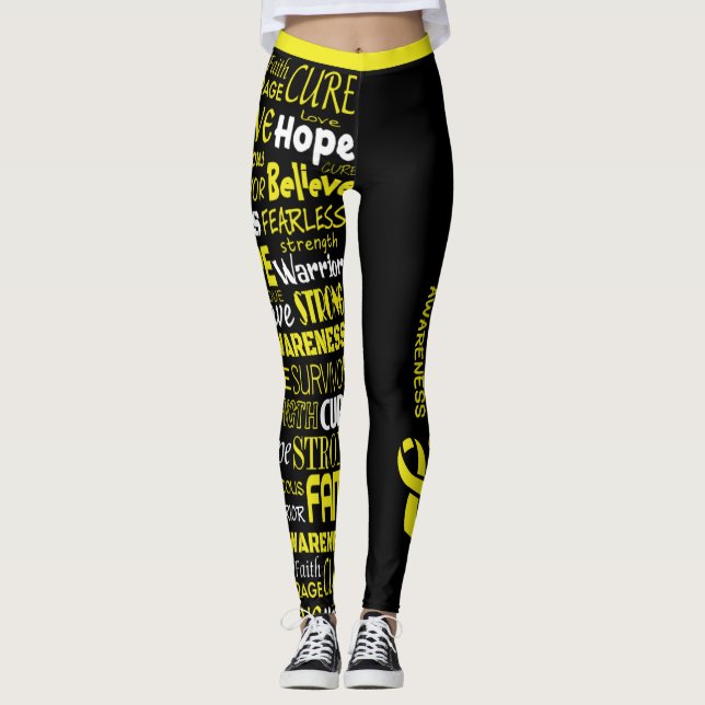 Medvetenhet Ord...Endometrios Leggings (Framsida)