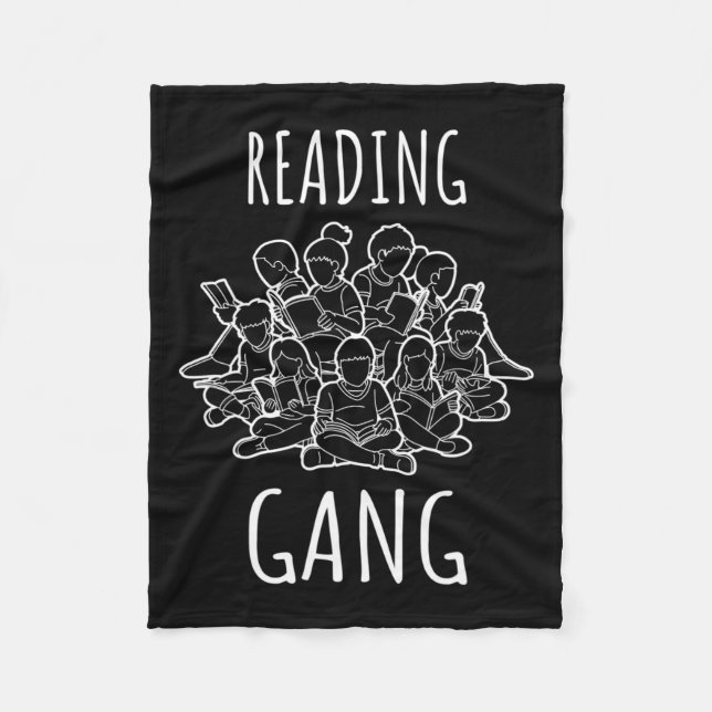 Medvetenhet - Raeding Gang Funny Dyslexia Fleecefilt (Framsidan)