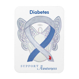 Medvetenhet Ribbon Angel Anpassningsbar Art Magnet