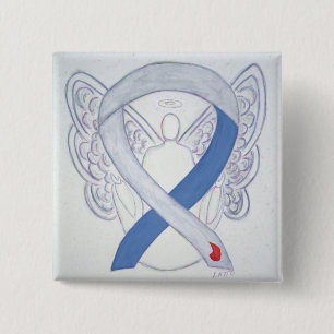 Medvetenhet Ribbon Anpassningsbar Angel IDDM Stift Knapp