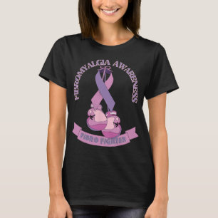 Medvetenhet Ribbon Boxing Handskar Fibro Fighter T Shirt