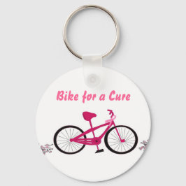 Medvetenhet Rosa Cykel Nyckelring