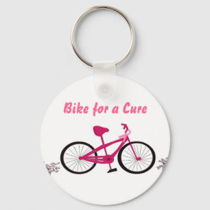 Medvetenhet Rosa Cykel Nyckelring