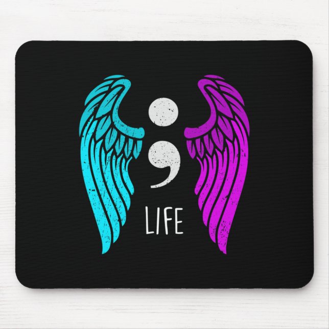 Medvetenhet - Semi Colon Life Angel Musmatta (Framsidan)