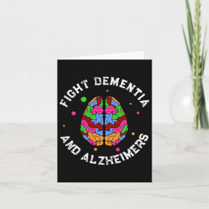 Medvetenhet Sluta Bekämpa Demens Heimers Kort