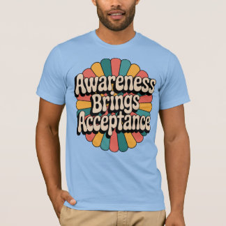 Medvetenhet som ger acceptans - Retro 70-talets su T Shirt