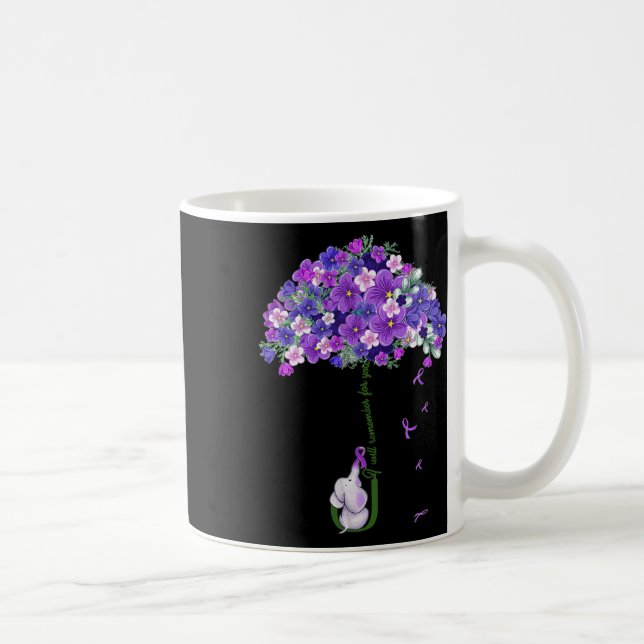 Medvetenhet Söt Elefant Jag Kommer Att Minnas För  Kaffemugg (Höger)