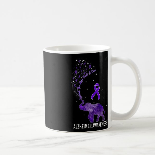 Medvetenhet Sprid Hoppet Hitta Ett Botemedel Elefa Kaffemugg (Höger)