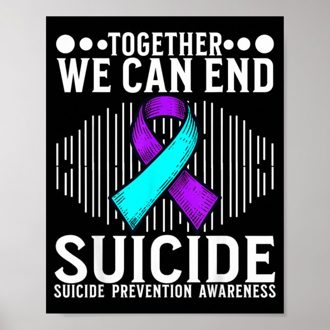 Medvetenhet Stöd Prevention Medvetenhet Månad Kons Poster (Framsidan)