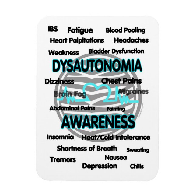 Medvetenhet/symptom...Dysautonomia Magnet (Vertikal)