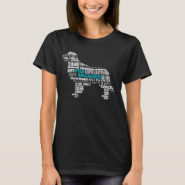 Medvetenhet-Tjänste- hund för PTSD T Shirt