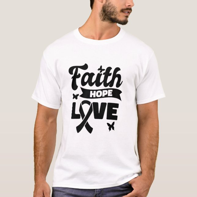 Medvetenhet Tro Hopp T Shirt (Framsida)
