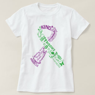Medvetenhetband för Trisomy 8 T Shirt