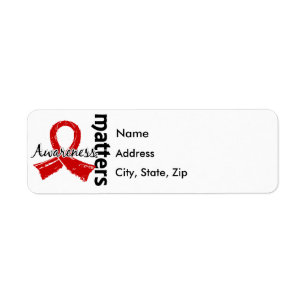 Medvetenheten betyder 7 AIDS Returadress Etikett