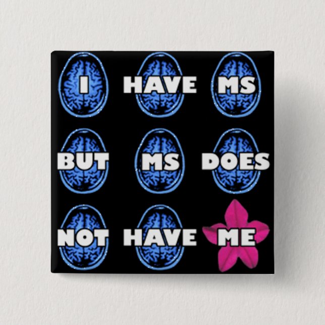 Medvetenheten för åtskillig Sclerosis knäppas Knapp (Framsida)