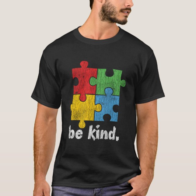 Medvetenheten om autism är av god autistisk natur  t shirt (Framsida)