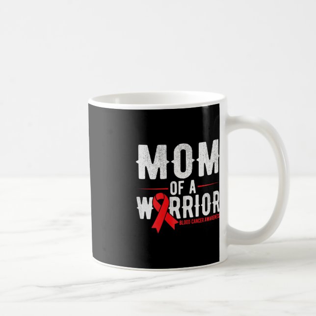 Medvetenheten om blodcancer mamma i krigaren kaffemugg (Höger)
