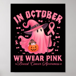 Medvetenheten om bröstcancer, Halloween, i oktober Poster