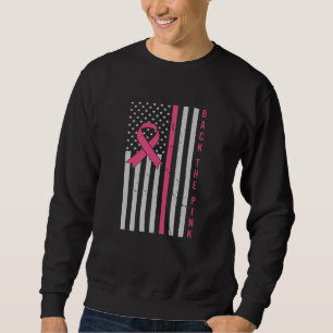 Medvetenheten om bröstcancer hos det Rosa USA-patr Lång Ärmad Tröja