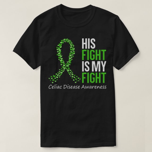  Medvetenheten om Celiacs sjukdom är min kamp T Shirt (Design framsida)