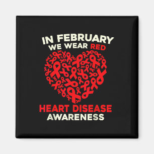 Medvetenheten om hjärtsjukdomar går röd i februari magnet