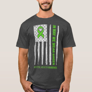 Medvetenheten om psykisk hälsa i maj Bäror vi Grön T Shirt