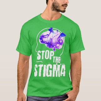 Medvetenheten om psykisk hälsa stoppar tigman t shirt