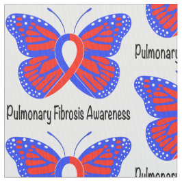 Medvetenhetfjäril för Pulmonary Fibrosis Tyg