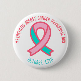 Medvetenhetsdagen för bröstcancer 13 oktober knapp