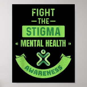 Medvetenhetskamp mot Sjukdom i hjärnan Stigma Mana Poster