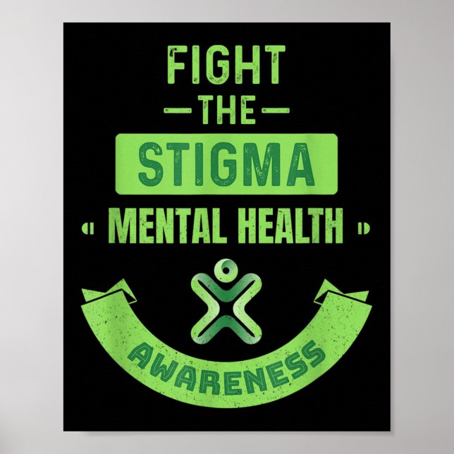 Medvetenhetskamp mot Sjukdom i hjärnan Stigma Mana Poster (Framsidan)