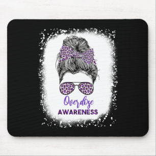 Medvetenhetskarrior Messy Hair Bun Lila Ribbon 1 Musmatta