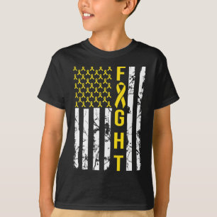 Medvetenhetskostnad för cancer i barndomen, amerik t shirt