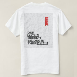 Medvetenhetsoffert för förorening av havsplastik t shirt