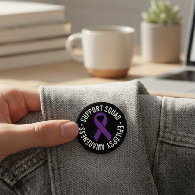 Medvetenhetspresent för Epilepsi Support Squad Knapp (Skapare uppladdad)
