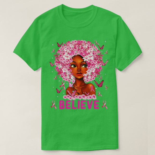 Medvetenhetsstöd för bröstcancer t shirt (Design framsida)