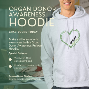 Medvetenhetströja för organdonatorer hoodie