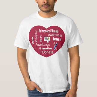 MedvetenhetT-tröja för Pulmonary Fibrosis T Shirt