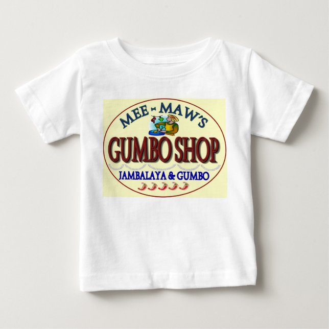 Mee Maws Gumbo Shop Tee Shirt (Framsida)