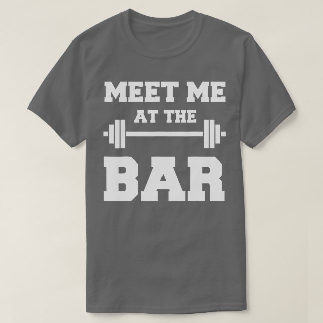 MEE MIE A HE PUB Funny White Gym Design for Lifter T Shirt (Design framsida)