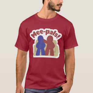 Mee Pals Funny Meeple Gamer Friends Tecknad T Shirt