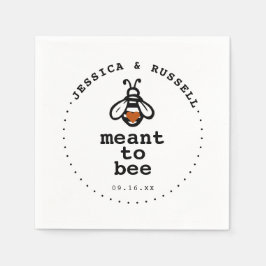 Meed to Bee Bröllop Pappersservett