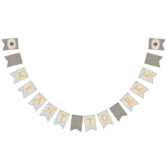 Meed to Bee - Svartvit banderoll Vimplar (Alla)